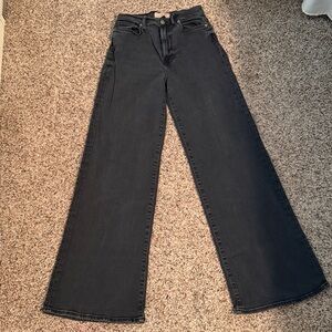 Women's Black Wide-Leg Jeans